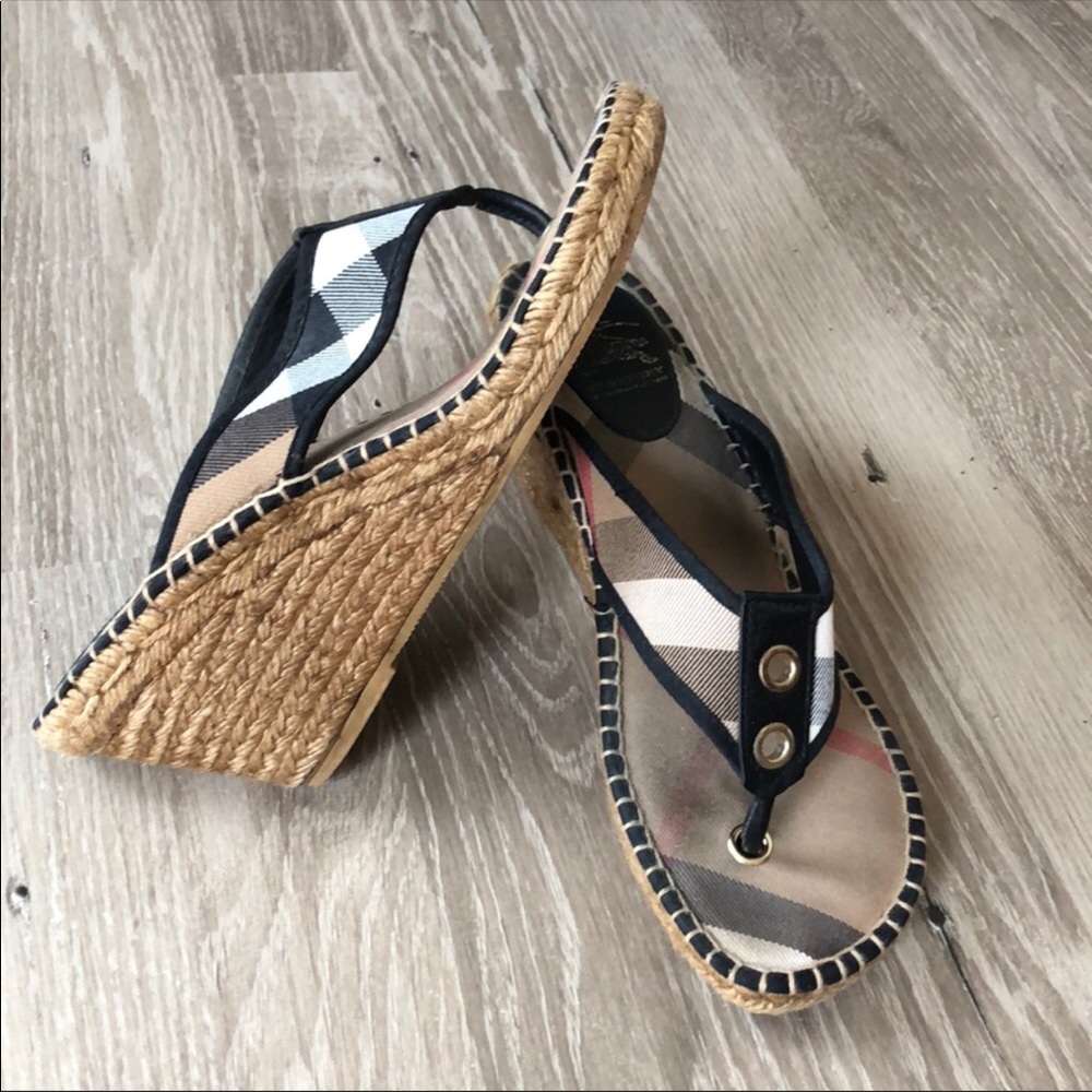 Burberry Wedge Sandals